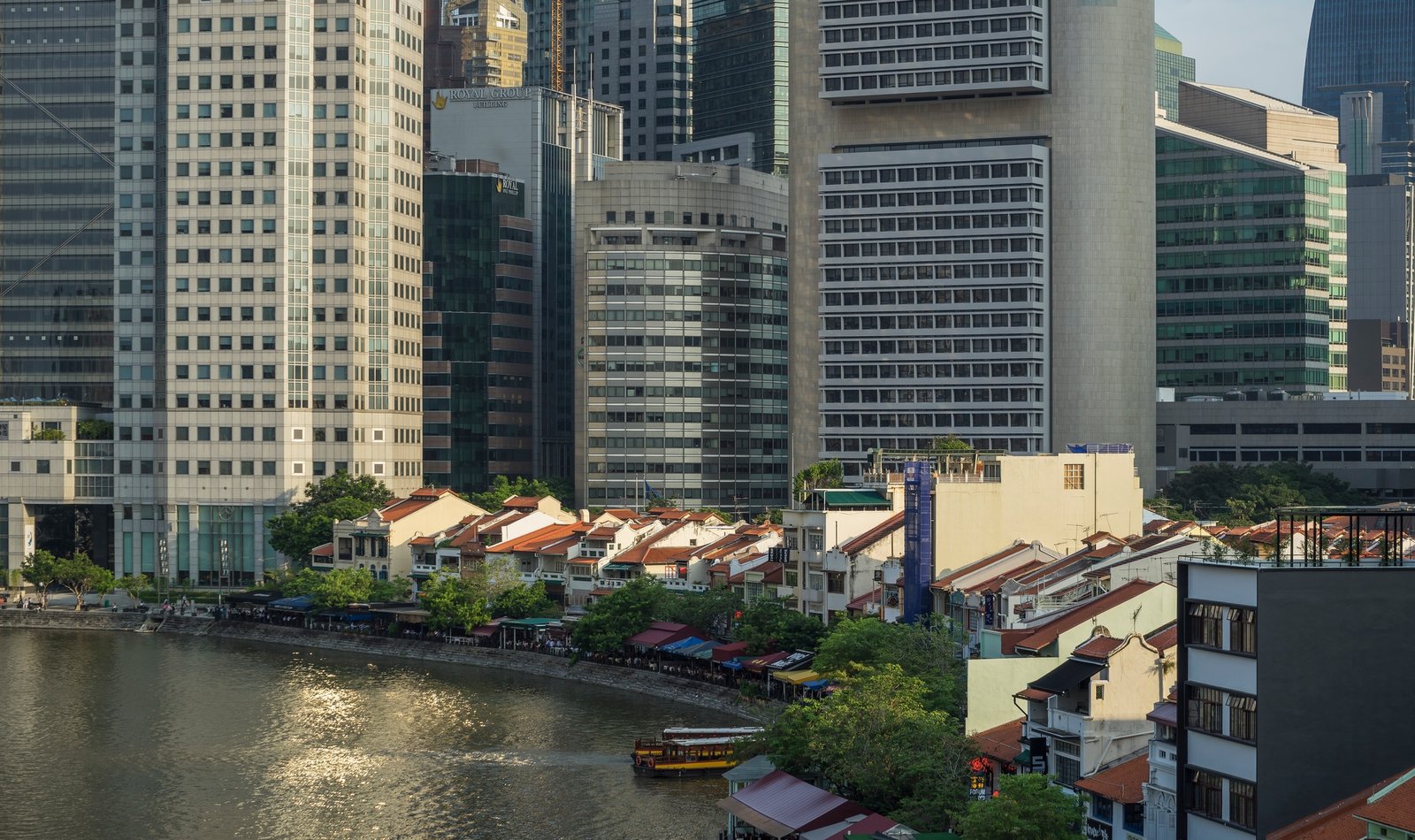 Singapore river and financial district, Singapore